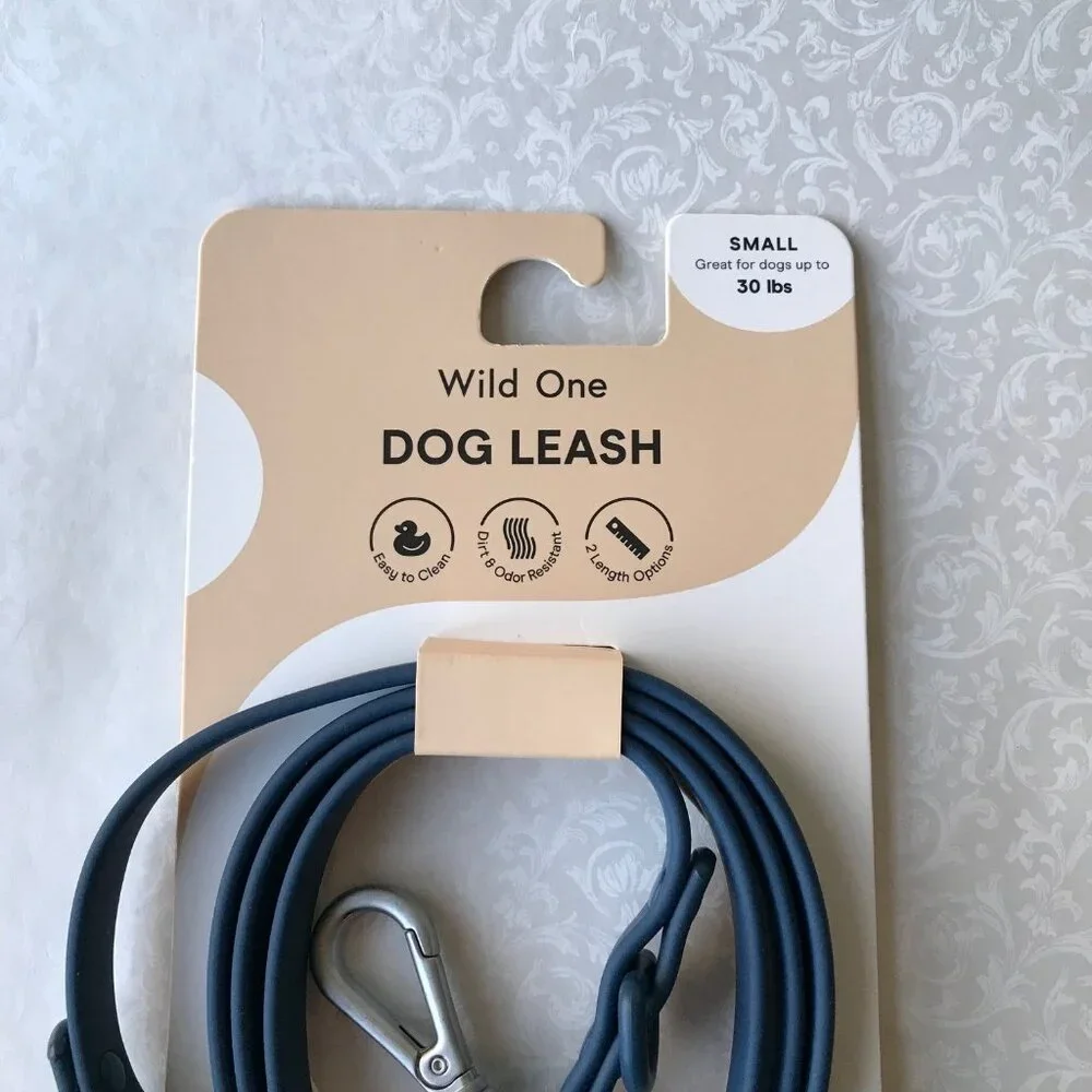 Wild one dog leash Blue 2 Length Options Size : S up to 30lb